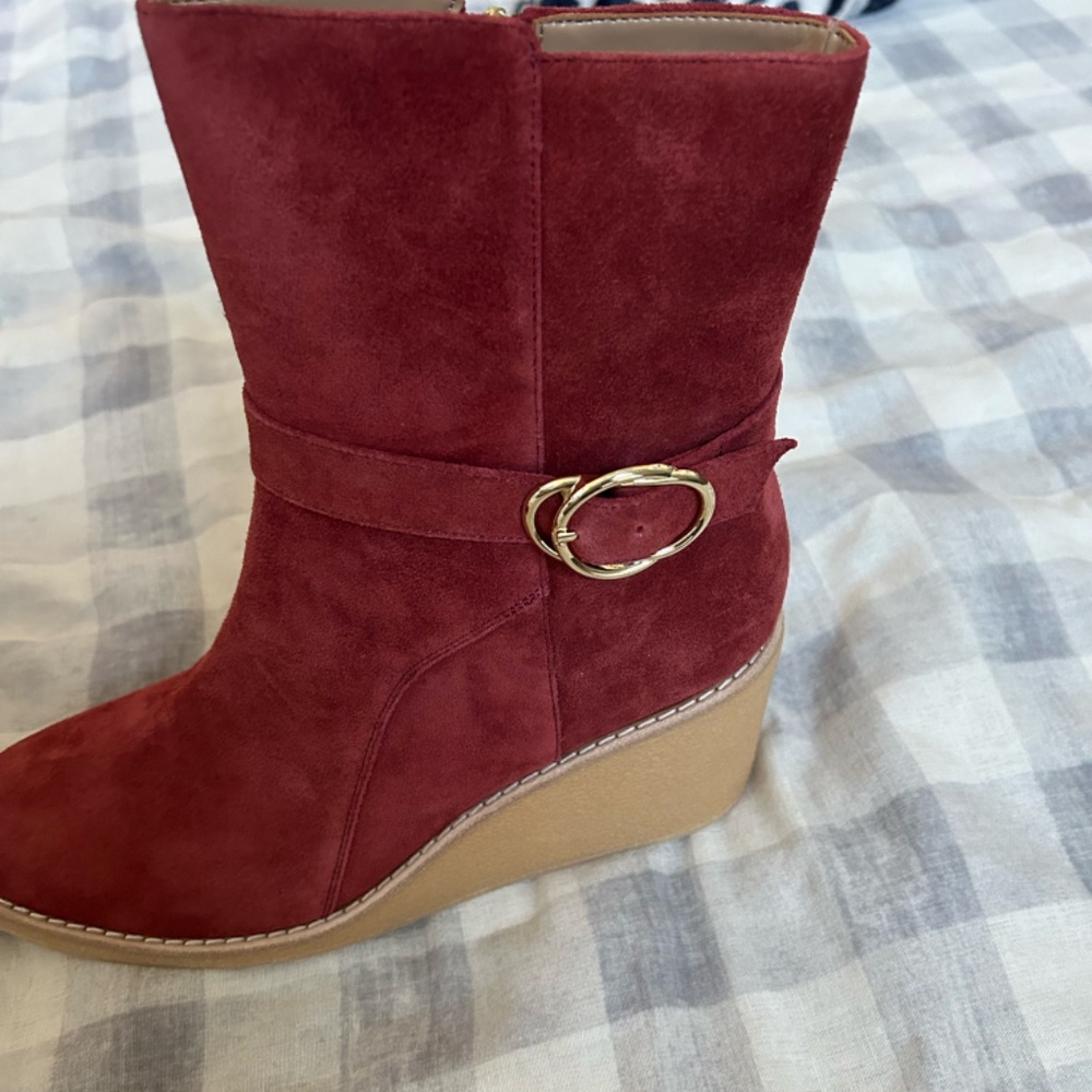 Wedge Suede Bootie